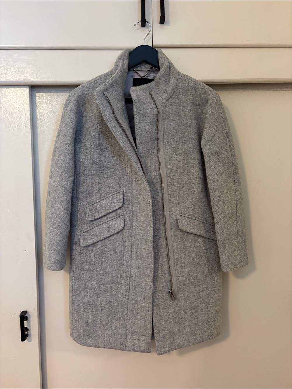 J.Crew Cocoon Coat in Italian Stadium-Cloth Wool